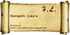 Harmath Laura névjegykártya